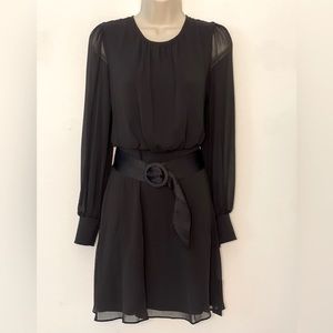 Karl Lagerfeld Black Dress with Belt Size 2
